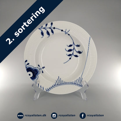 Royal Copenhagen Blå Mega Riflet Dyb Tallerken #2 (21 cm) - RCoyalisten.dk