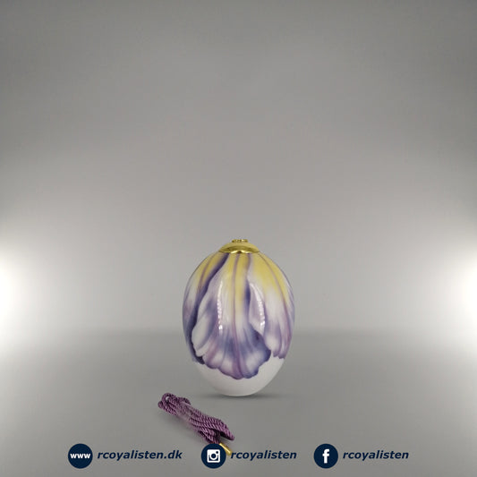 Royal Copenhagen Påskeæg Stor - Tulipan Lilla - RCoyalisten.dk