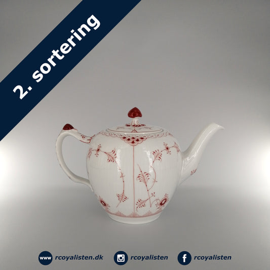 Royal Copenhagen Ruby Red Musselmalet Halvblonde Tekande (14 cm / 70 cl) - RCoyalisten.dk