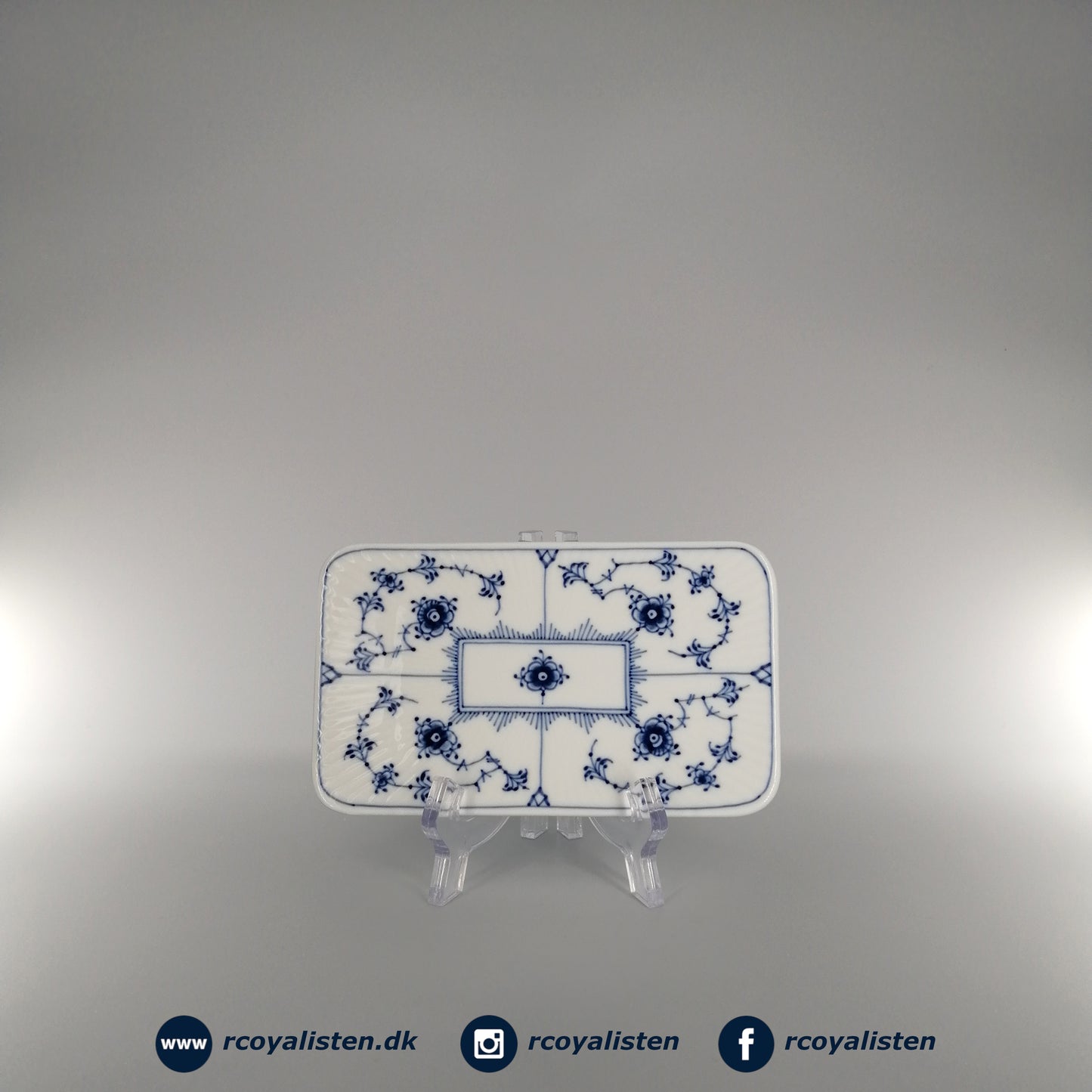 Royal Copenhagen Musselmalet Riflet Serveringsbræt (15,5 cm) - RCoyalisten.dk