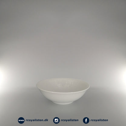 Royal Copenhagen Hvid Riflet Skål (16 cm / 35 cl) - RCoyalisten.dk