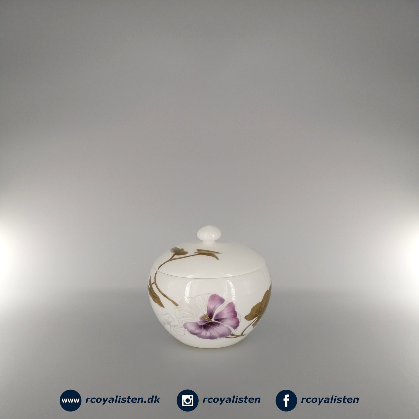 Royal Copenhagen Flora Sukkerskål (9,5 cm / 35 cl) - Snerle - RCoyalisten.dk