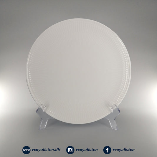 White Fluted Coupe Plate (23 cm)