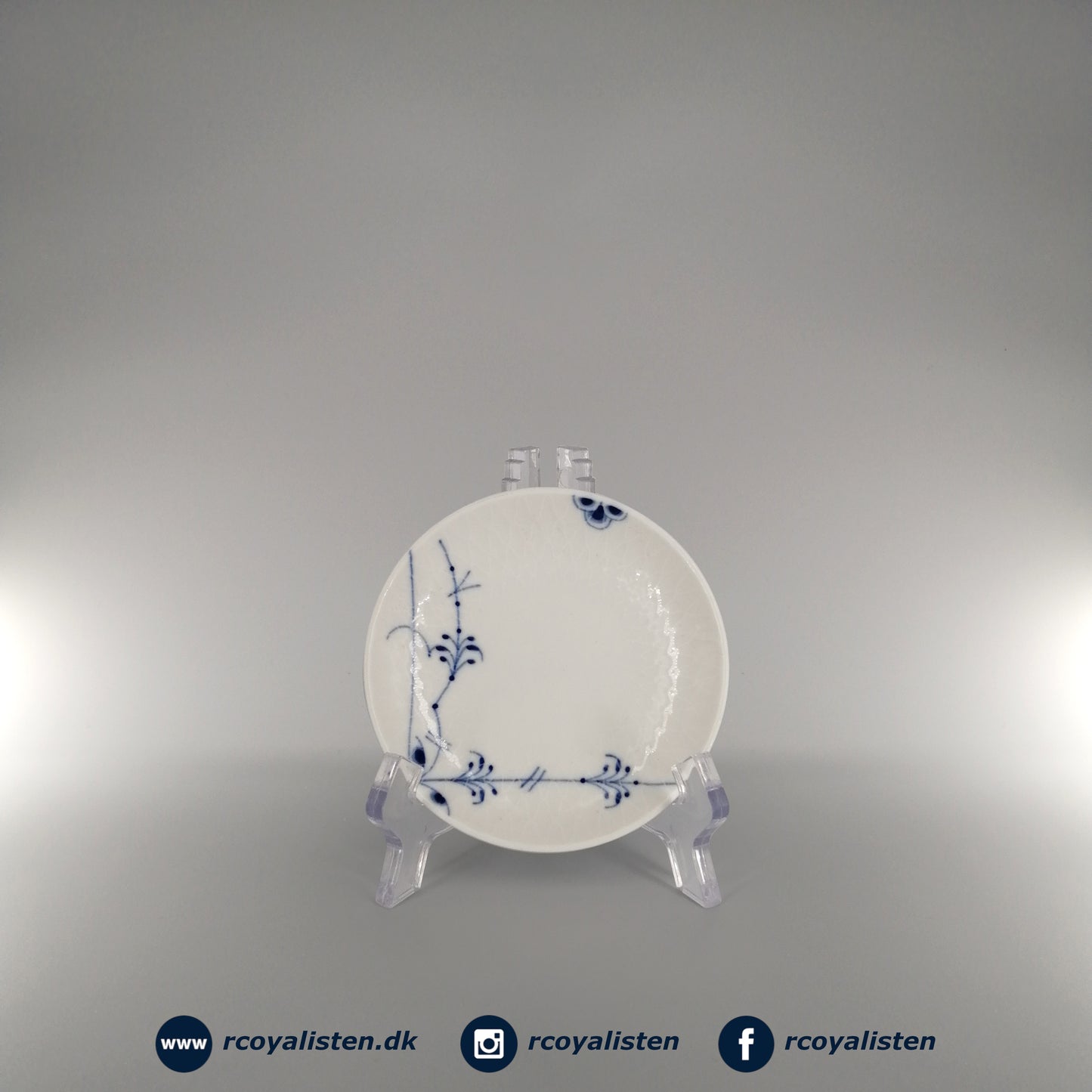 Royal Copenhagen Blå Palmette Tallerken (10 cm) - RCoyalisten.dk