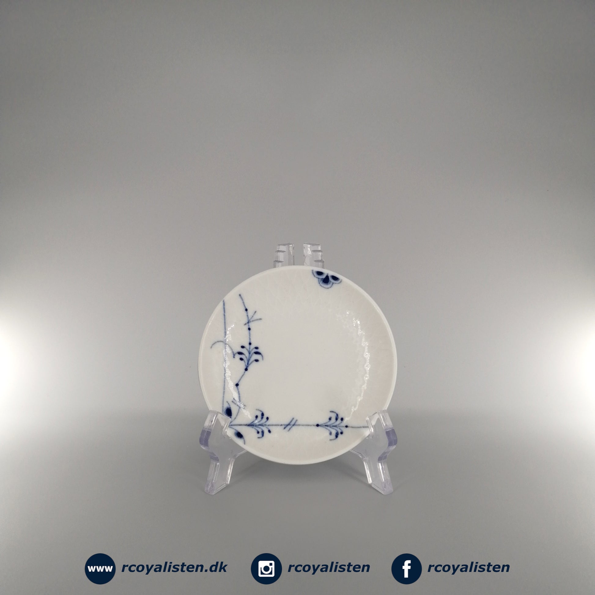 Royal Copenhagen Blå Palmette Tallerken (10 cm) - RCoyalisten.dk