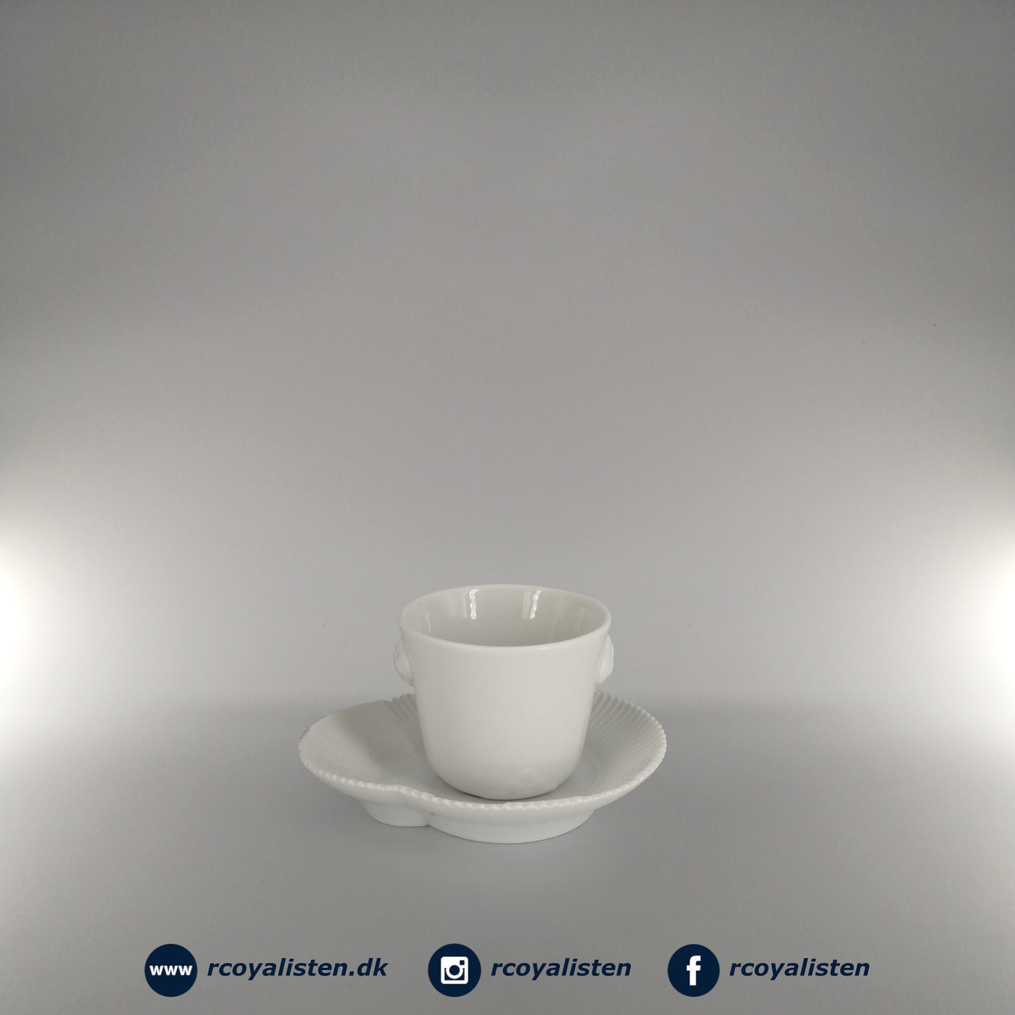 Hvid Elements Espressokop med Underkop (10 cl)