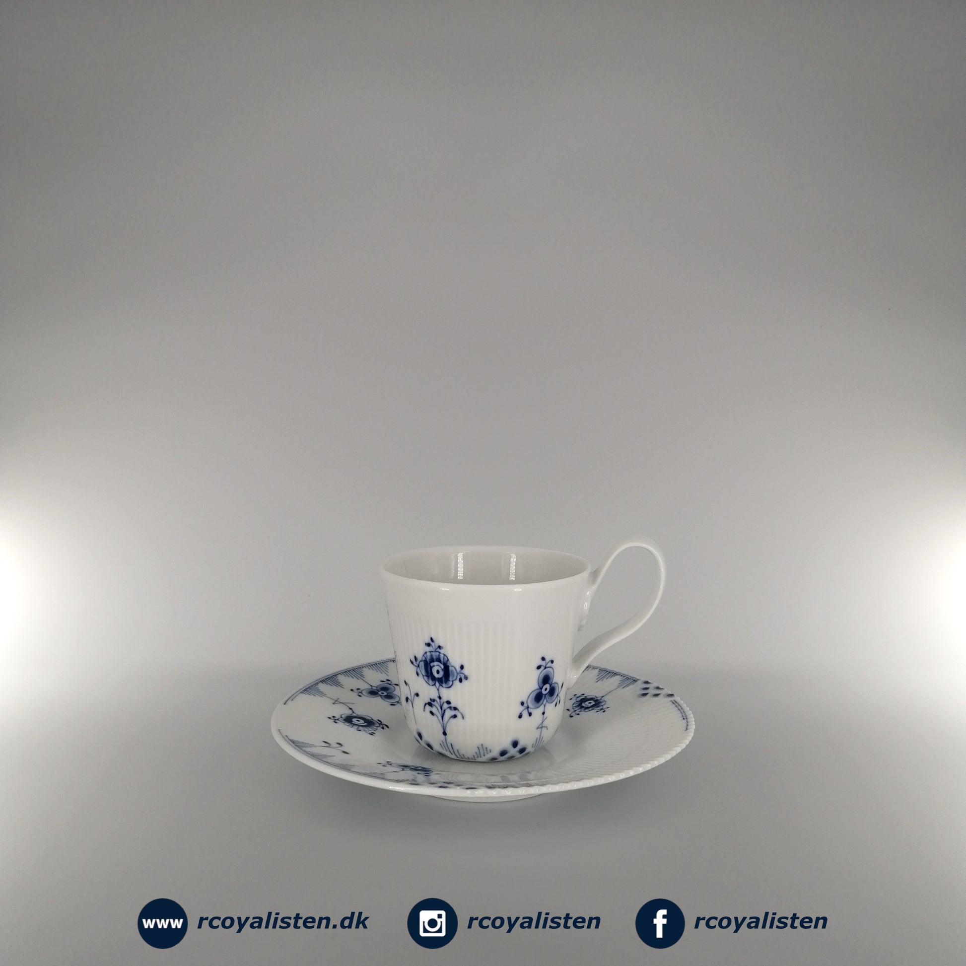 Royal Copenhagen Blå Elements Højhankskop med Underkop (25 cl) - RCoyalisten.dk