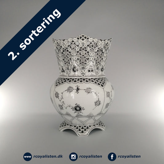 Sort Musselmalet Helblonde Vase (22 cm / 140 cl)