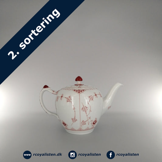 Ruby Red Fluted Half Lace Teapot (14 cm / 70 cl)