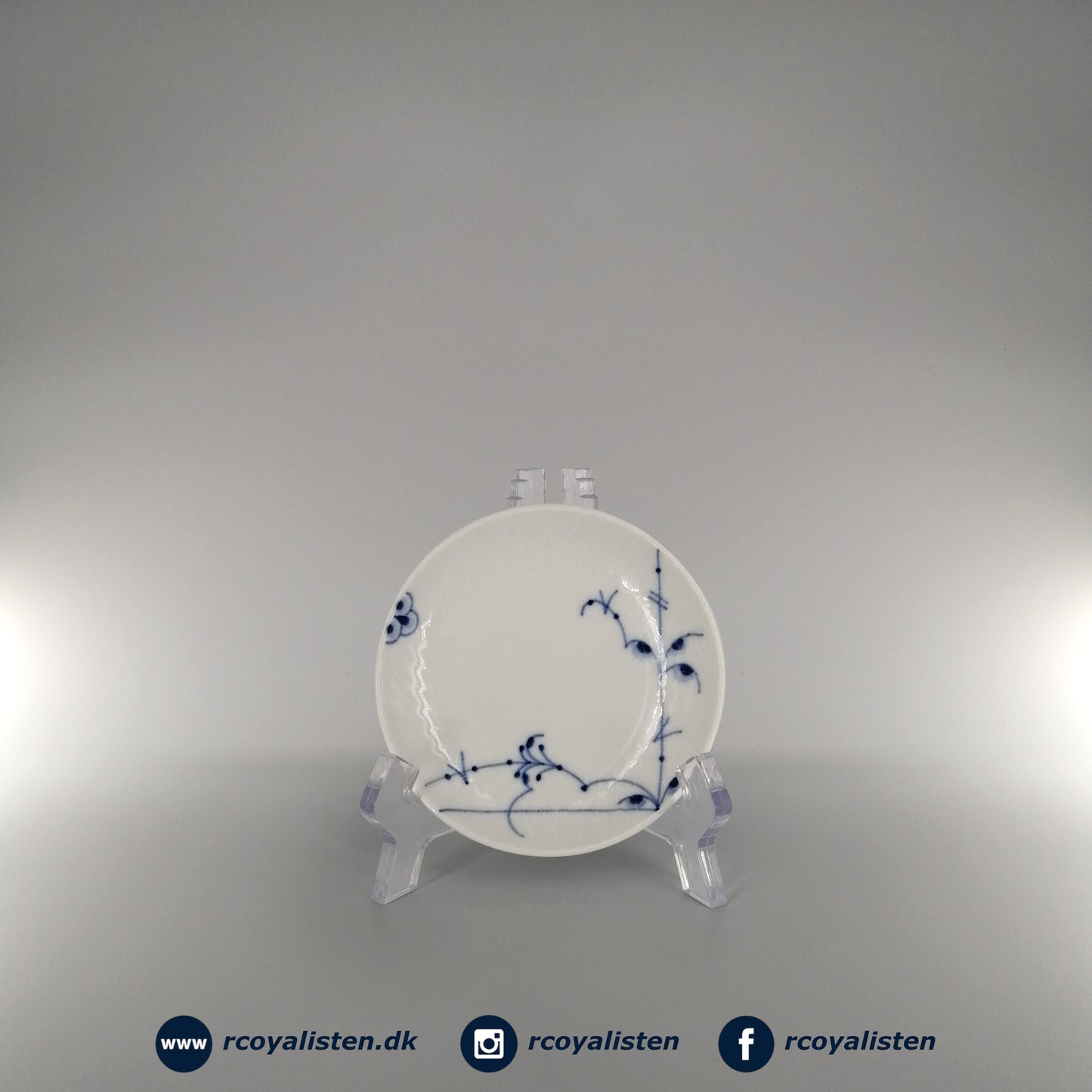 Royal Copenhagen Blå Palmette Tallerken #5 (10 cm) - RCoyalisten.dk