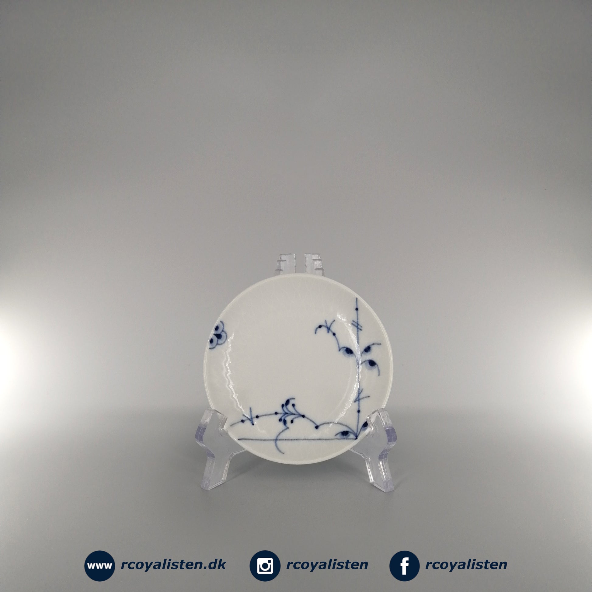 Royal Copenhagen Blå Palmette Tallerken #5 (10 cm) - RCoyalisten.dk