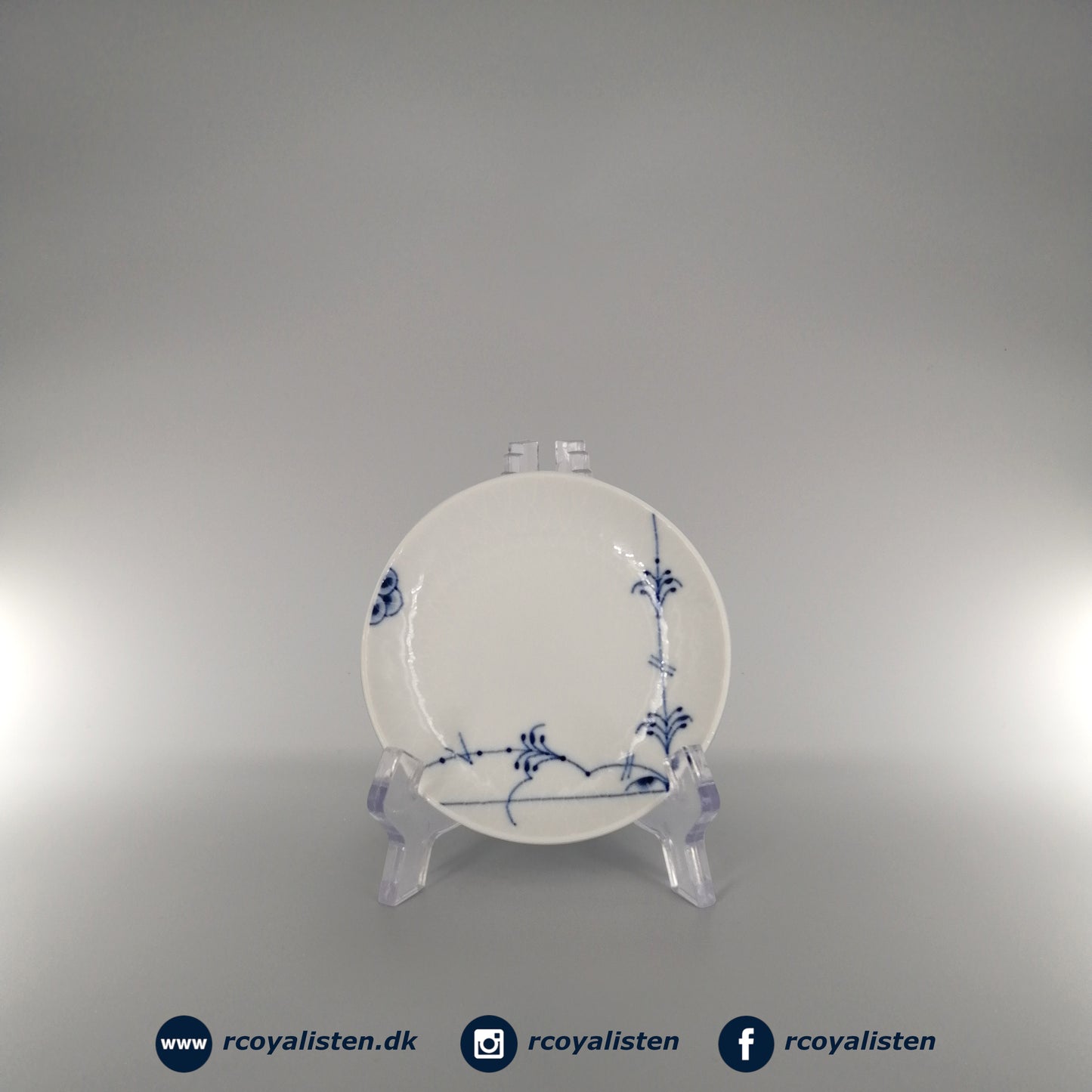 Royal Copenhagen ​Blå Palmette Tallerken (10 cm) - RCoyalisten.dk