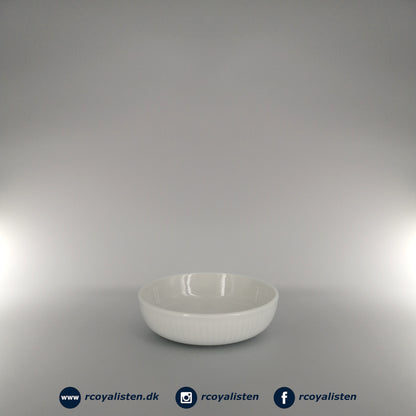 Hvid Riflet Skål (11,5 cm / 21 cl)