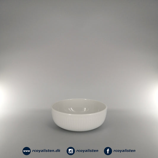 Royal Copenhagen Hvid Riflet Skål (11,5 cm / 30 cl) - RCoyalisten.dk