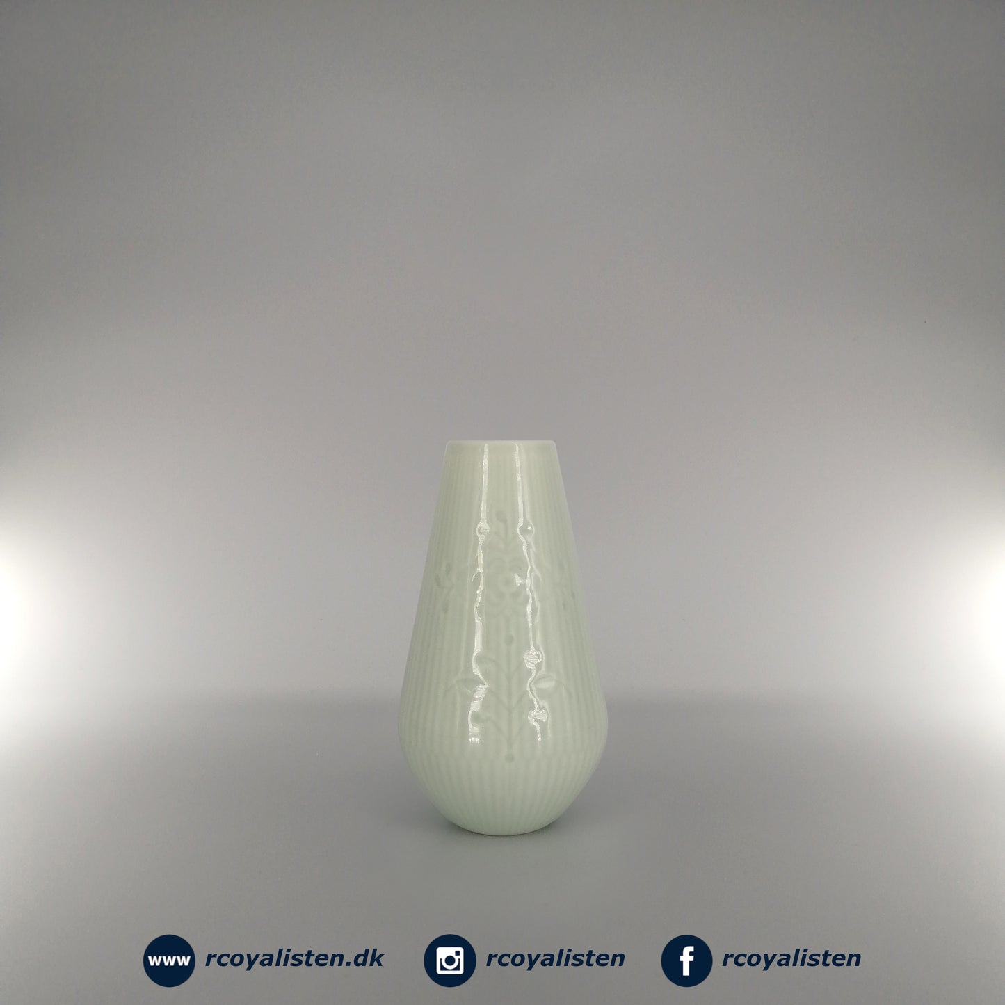 Flower Emblem Vase (15 cm / 40 cl) - Lysegrøn