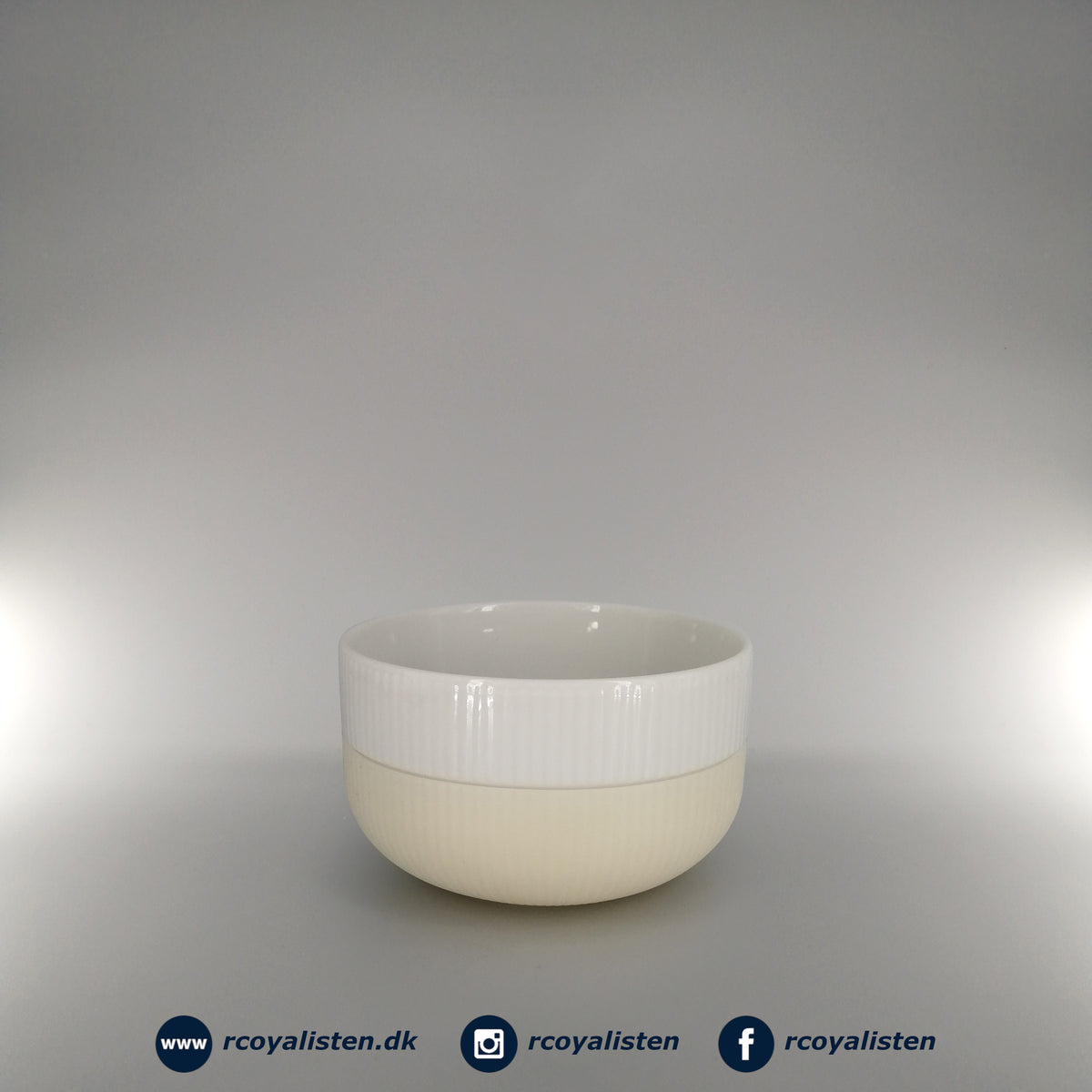 Riflet Contrast Skål (12,5 cm / 60 cl) - Pearl