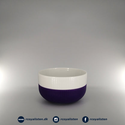 Fluted Contrast Bowl (12,5 cm / 60 cl) - Aubergine