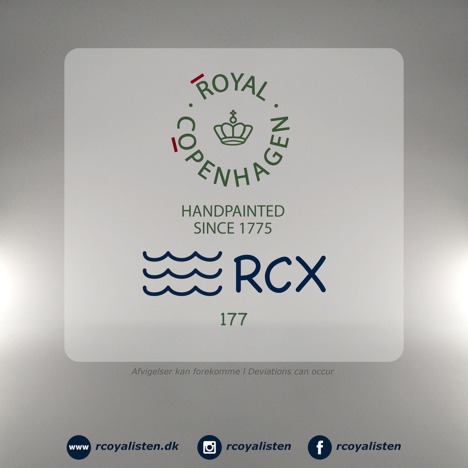 Royal Copenhagen Blå Mega Riflet Bonbonniere (11 cm / 54 cl) - RCoyalisten.dk