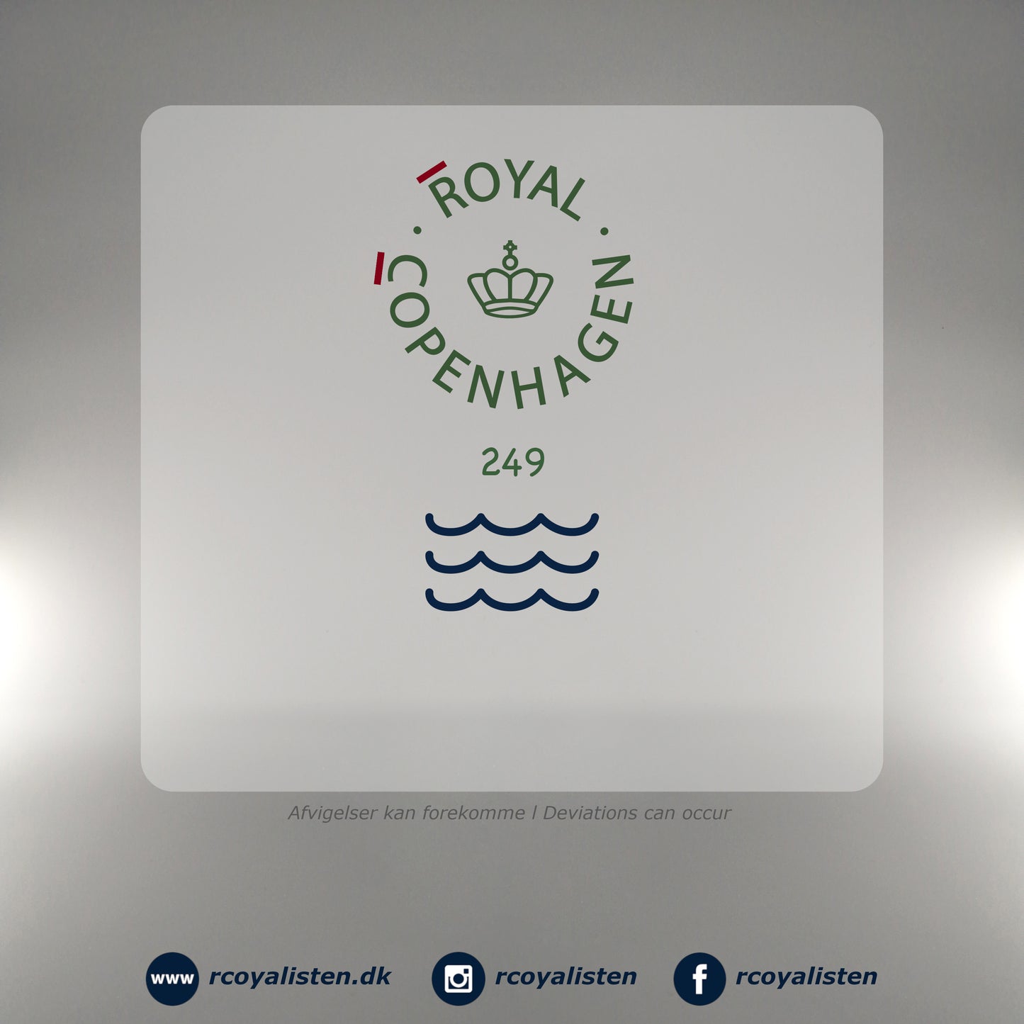 Royal Copenhagen Flower Emblem Bonbonniere (6 cm / 16 cl) - Lyseblå - RCoyalisten.dk