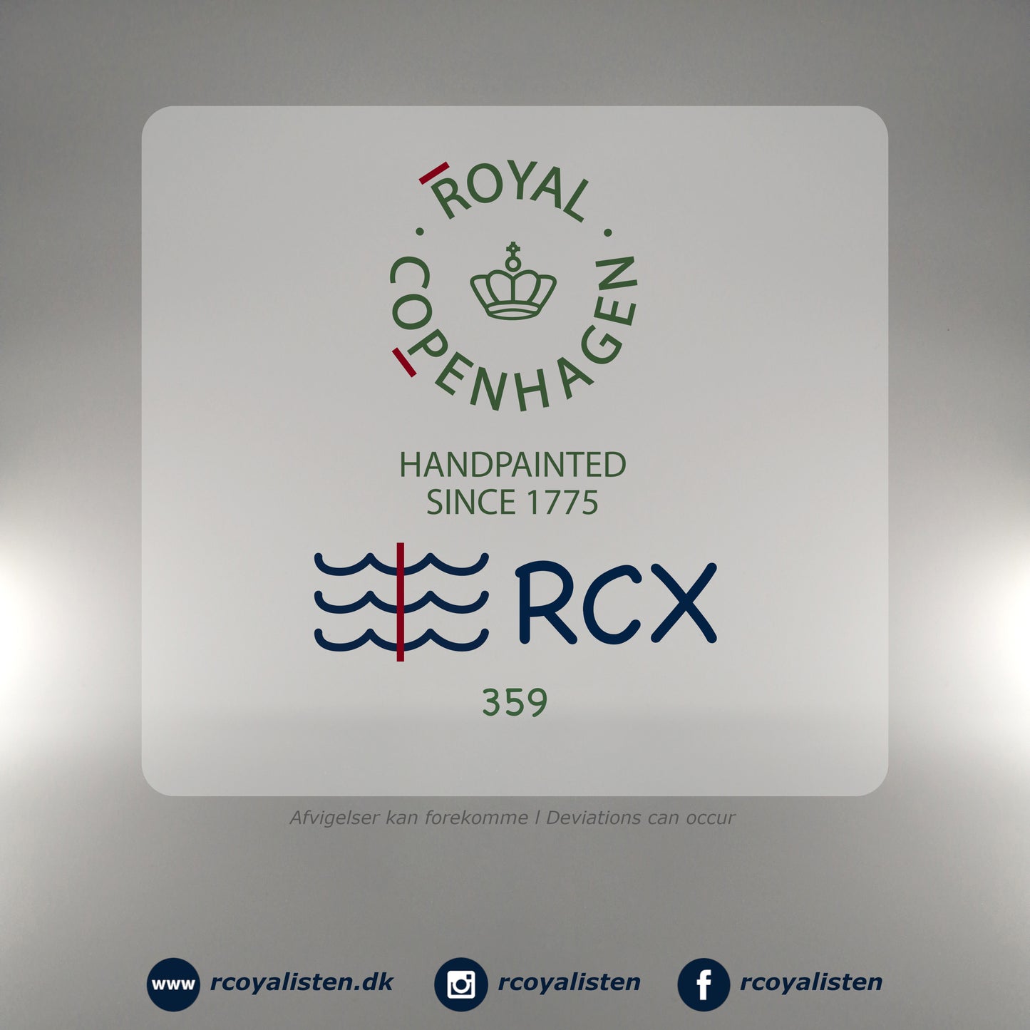 Royal Copenhagen Sort Mega Riflet Fad Aflangt (37 cm) - RCoyalisten.dk