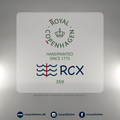 Royal Copenhagen Sort Mega Riflet Fad Aflangt (37 cm) - RCoyalisten.dk
