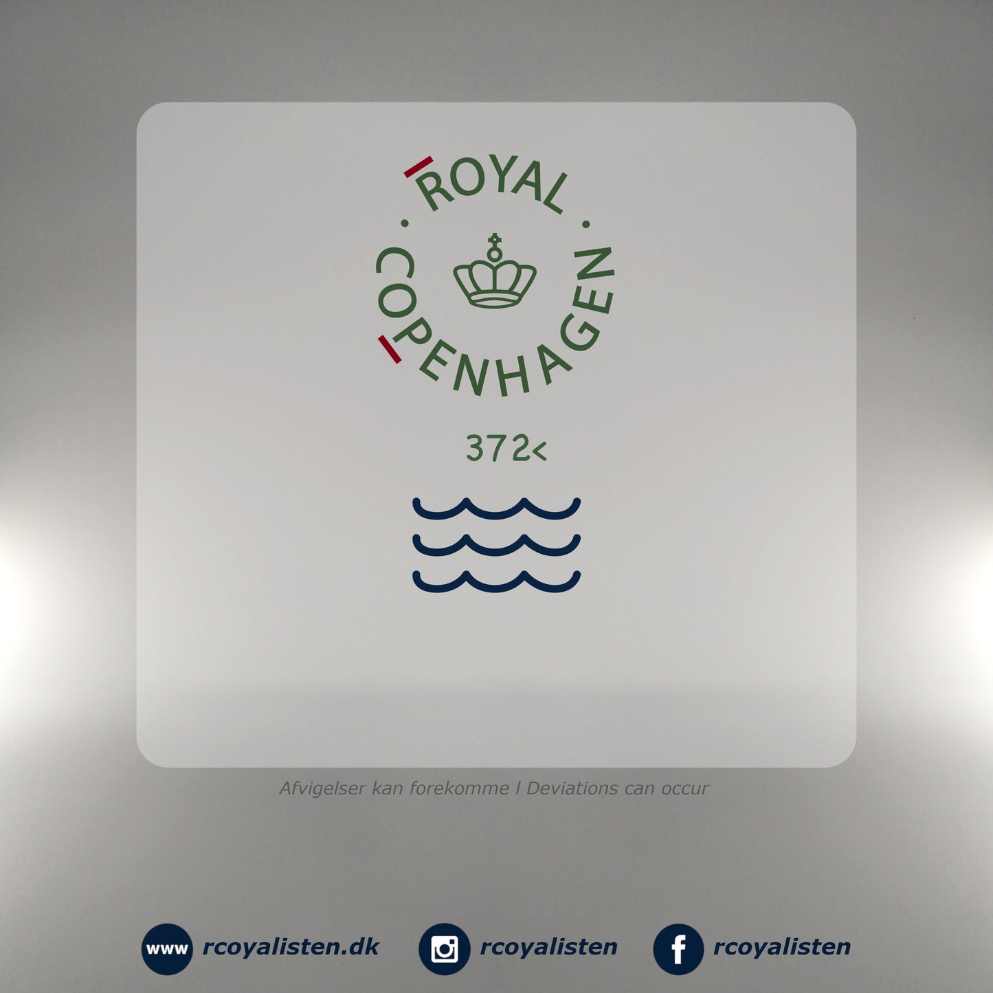 Royal Copenhagen Hvid Facet Ovalt Fad (24 cm) - RCoyalisten.dk