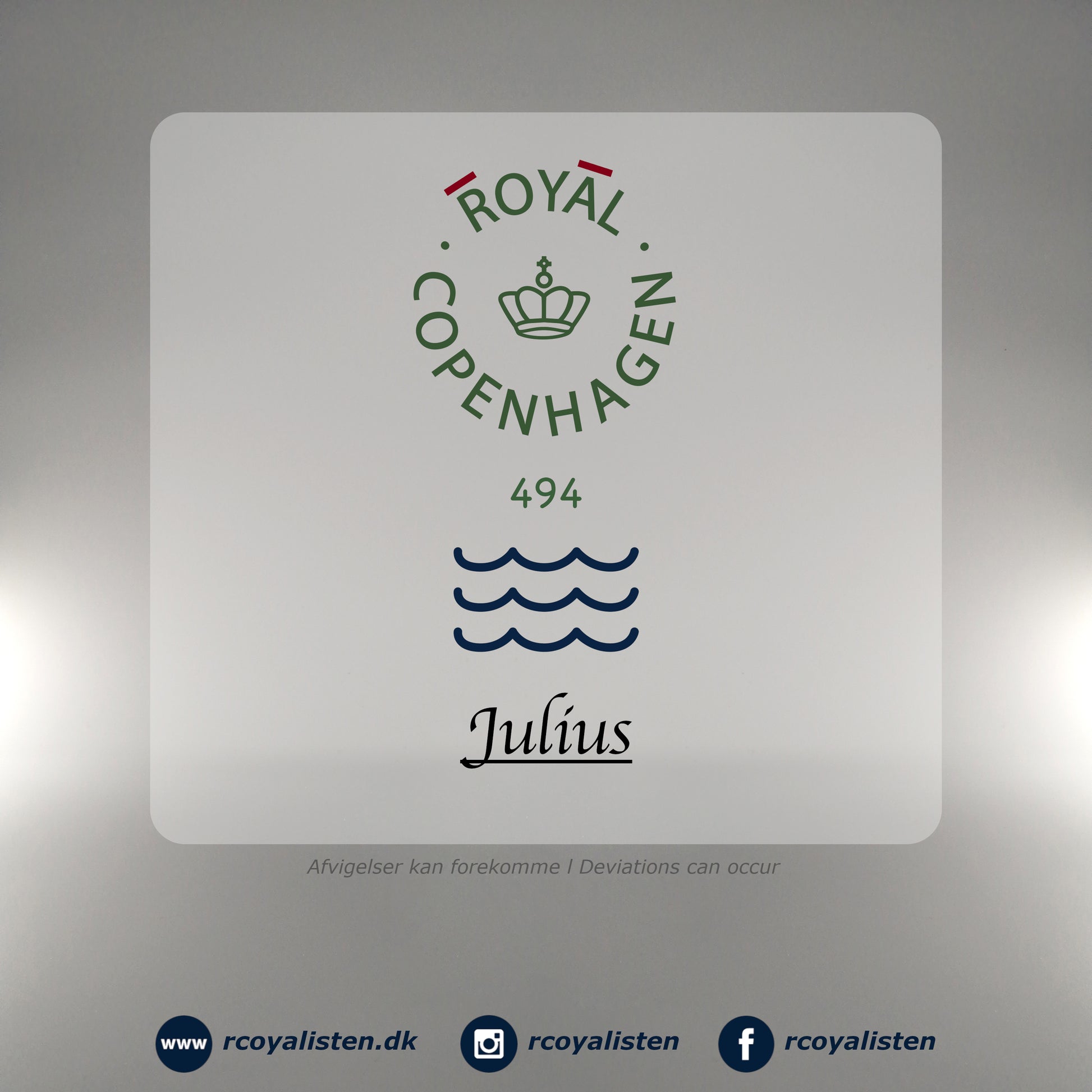 Royal Copenhagen Julius Krus (15 cl) - Rød - RCoyalisten.dk