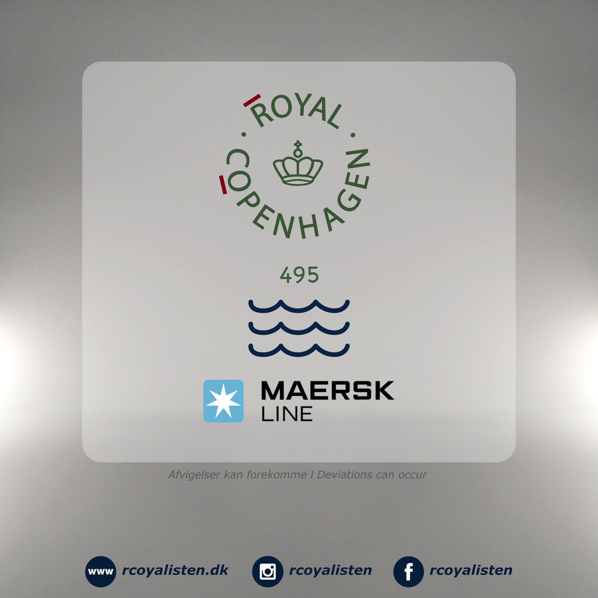 Royal Copenhagen Riflet Contrast Krus (33 cl) - Maersk Line - RCoyalisten.dk