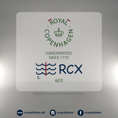 Royal Copenhagen Blå Mega Riflet Dyb Tallerken #1 (17 cm) - RCoyalisten.dk