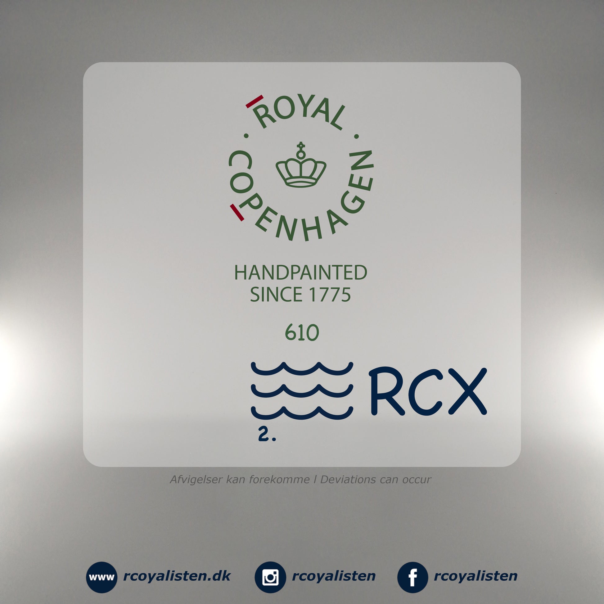 Royal Copenhagen Blå Palmette Tallerken #3 (10 cm) - RCoyalisten.dk