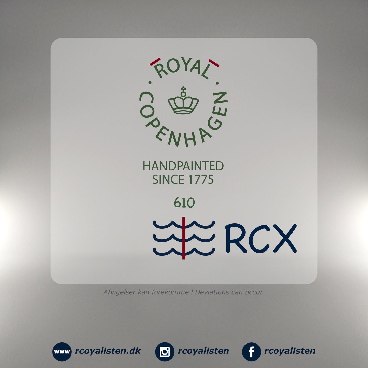 Royal Copenhagen ​Blå Palmette Tallerken (10 cm) - RCoyalisten.dk