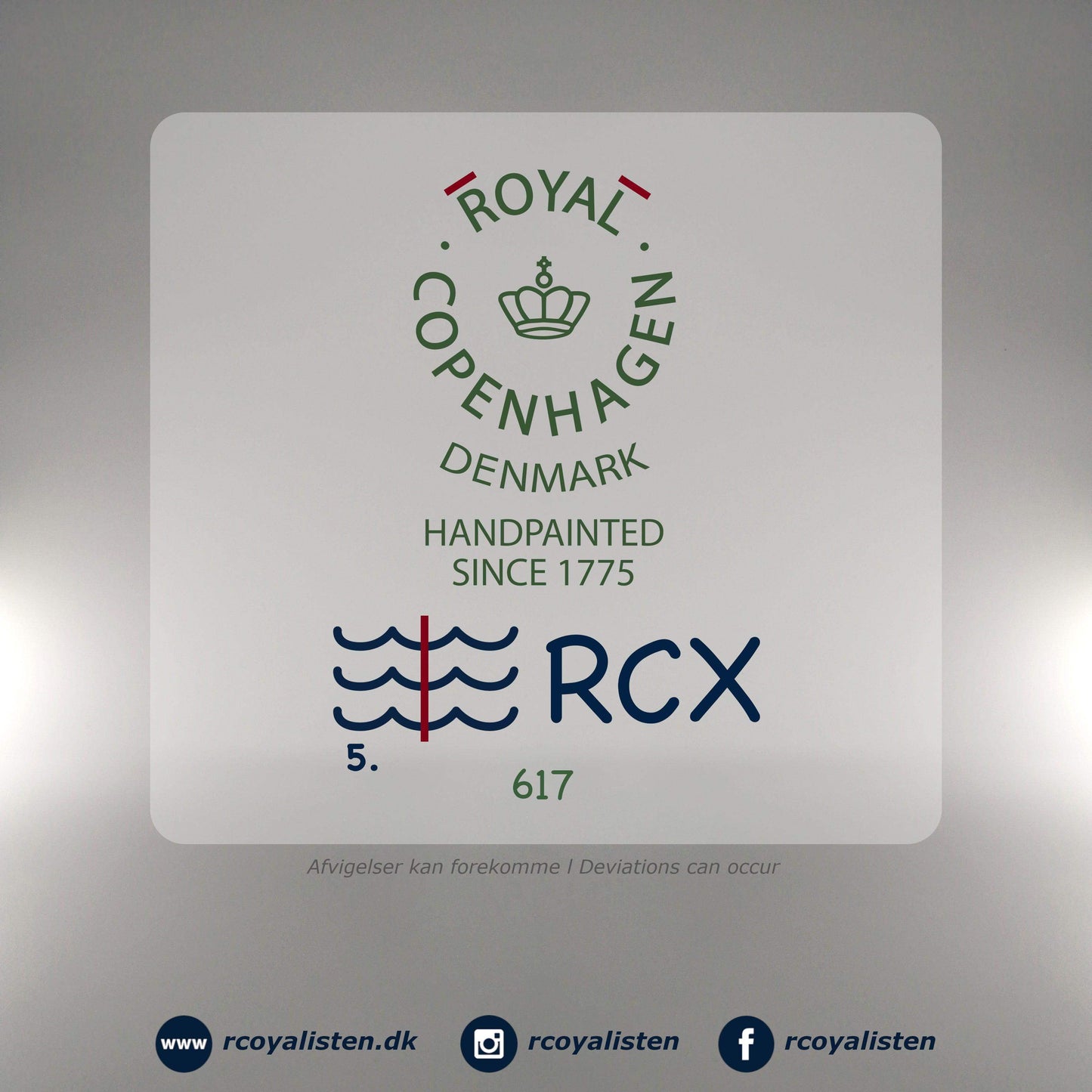 Royal Copenhagen Blå Mega Riflet Tallerken #5 (17 cm) - RCoyalisten.dk