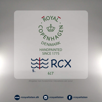 Royal Copenhagen Blå Mega Riflet Tallerken #5 (17 cm) - RCoyalisten.dk