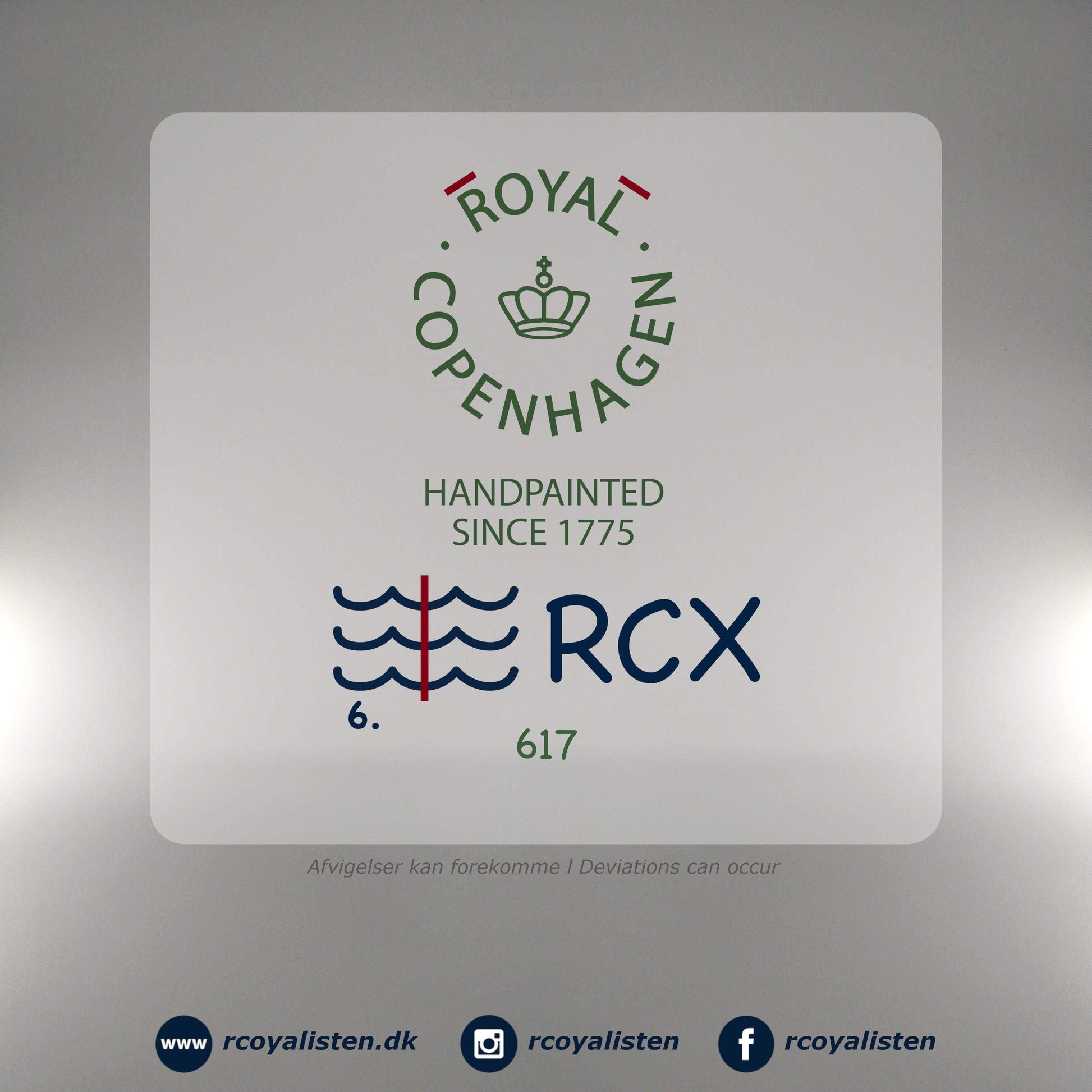 Royal Copenhagen Blå Mega Riflet Tallerken #6 (17 cm) - RCoyalisten.dk