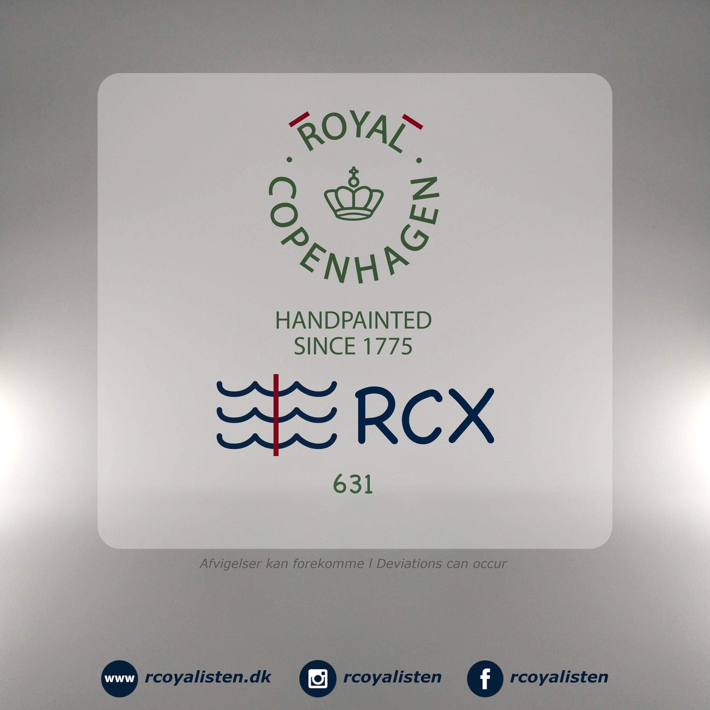 Royal Copenhagen Blå Mega Riflet Rundt Fad (31 cm) - RCoyalisten.dk