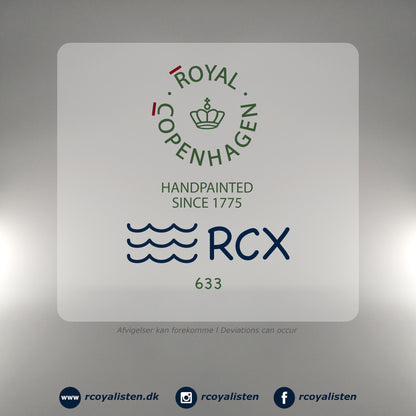 Royal Copenhagen Blå Mega Riflet Ovalt Fad (34 cm) - RCoyalisten.dk
