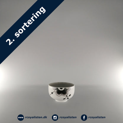 Sort Mega Riflet Skål (9 cm / 22 cl)