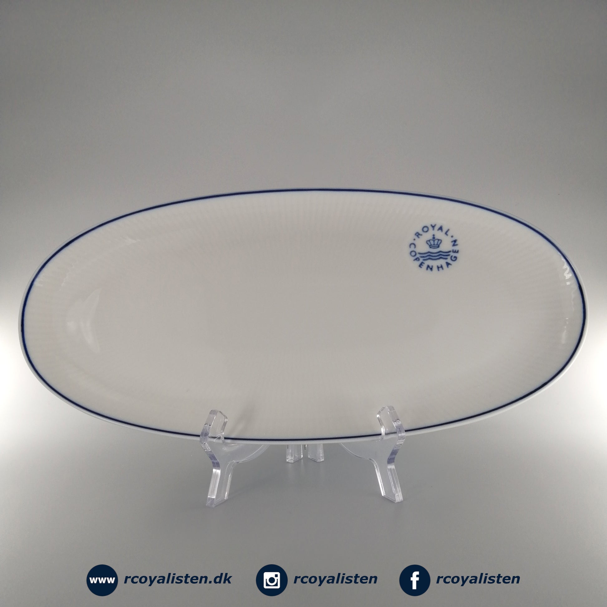 Royal Copenhagen Blueline Fad Aflangt (37 cm) - RCoyalisten.dk