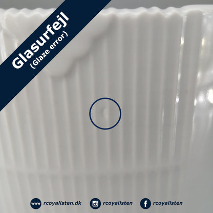 Royal Copenhagen Hvid Elements Oval Skål (25 x 22 cm) - RCoyalisten.dk
