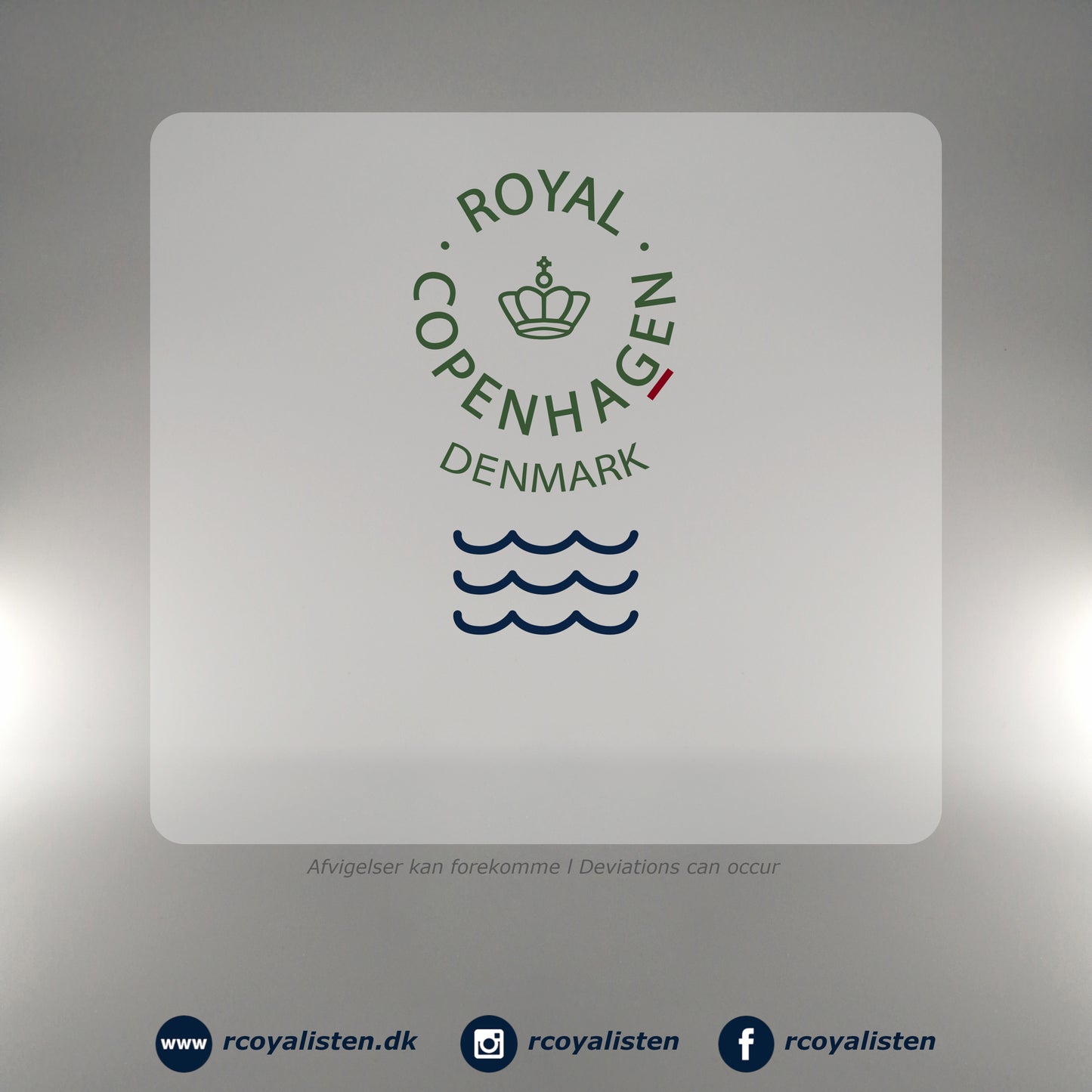 Royal Copenhagen Forhandler Platte (25 cm) - Der Königliche Porzellanmanufaktur - RCoyalisten.dk