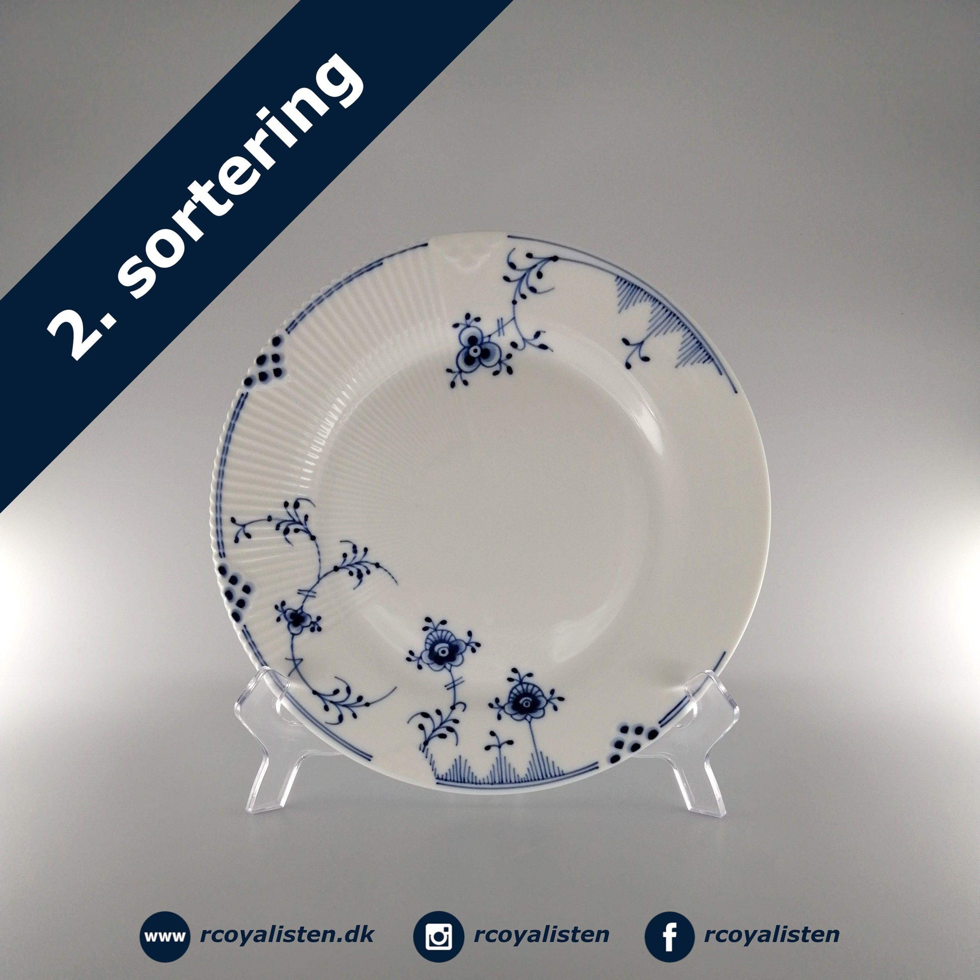 Royal Copenhagen Blå Elements Tallerken (22 cm) - RCoyalisten.dk
