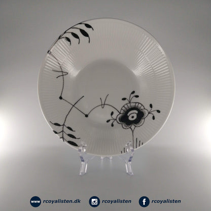 Sort Mega Riflet Dyb Tallerken #6 (24 cm) - RCoyalisten.dk
