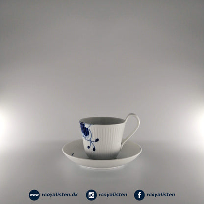 Blå Mega Riflet Højhankskop med Underkop #2 (25 cl) - RCoyalisten.dk