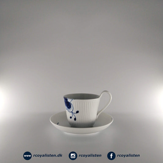 Blå Mega Riflet Højhankskop med Underkop #2 (25 cl) - RCoyalisten.dk