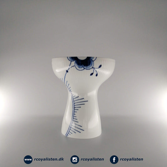 Royal Copenhagen Blå Mega Riflet Vase (19 cm) - RCoyalisten.dk