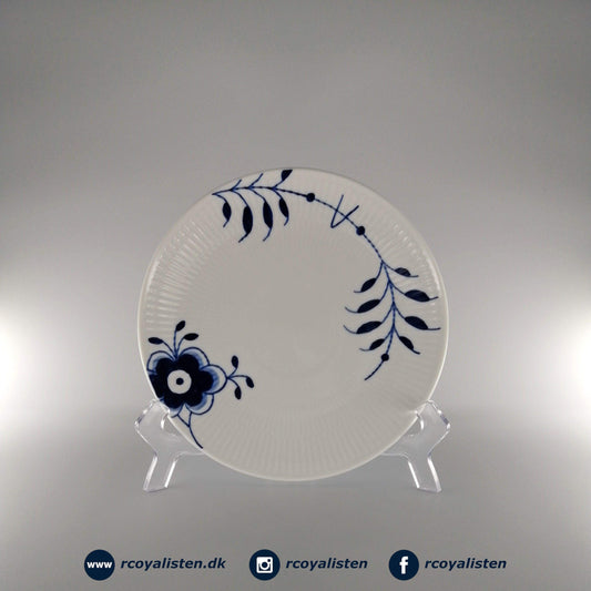 Blå Mega Riflet Coupe Tallerken (19 cm) - RCoyalisten.dk