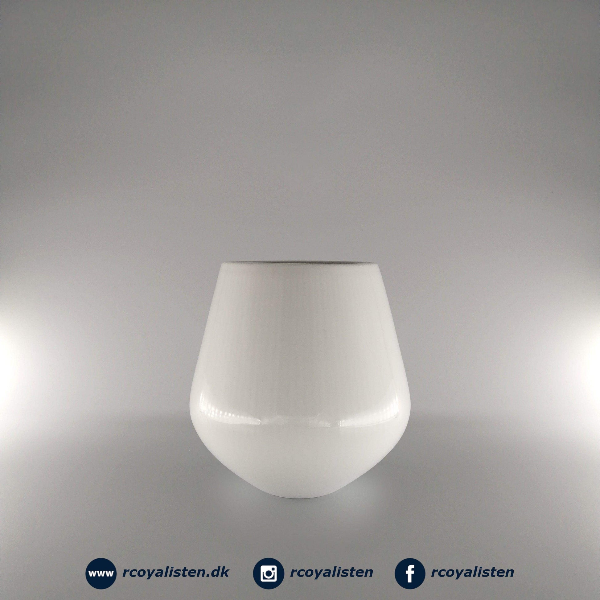 Royal Copenhagen Hvid Riflet Vase (15 cm) - RCoyalisten.dk
