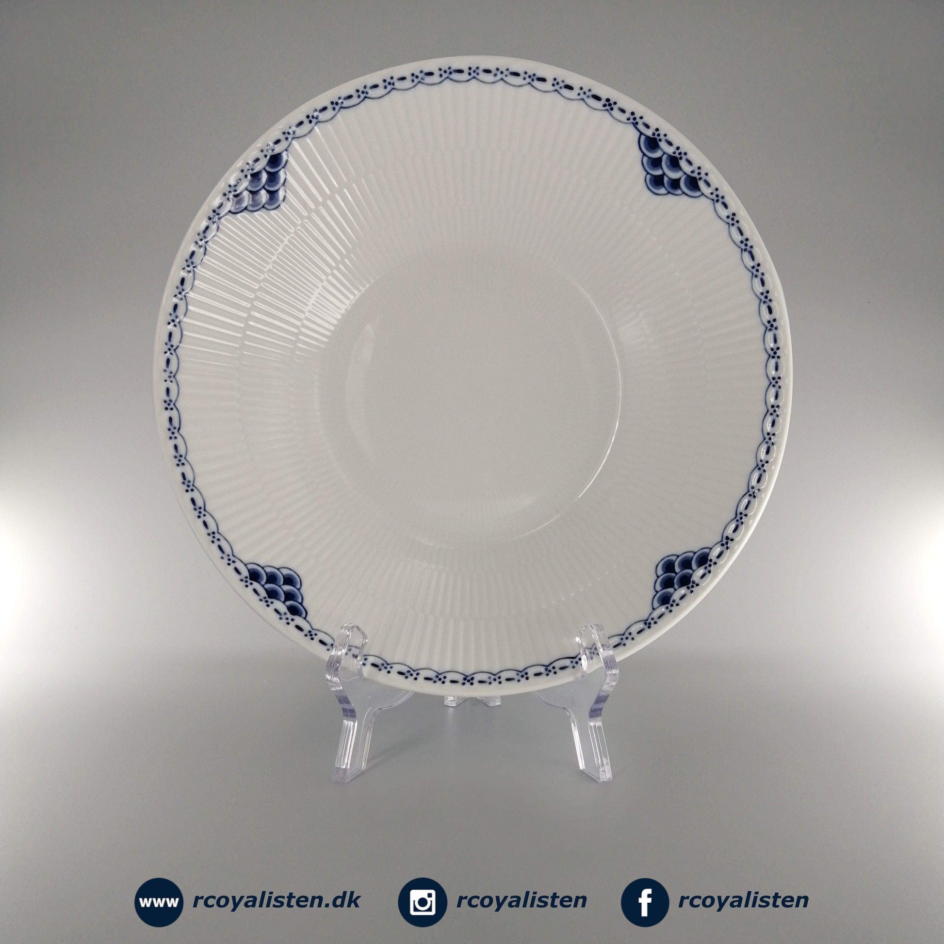 Royal Copenhagen Prinsesse Dyb Tallerken (24 cm) - RCoyalisten.dk