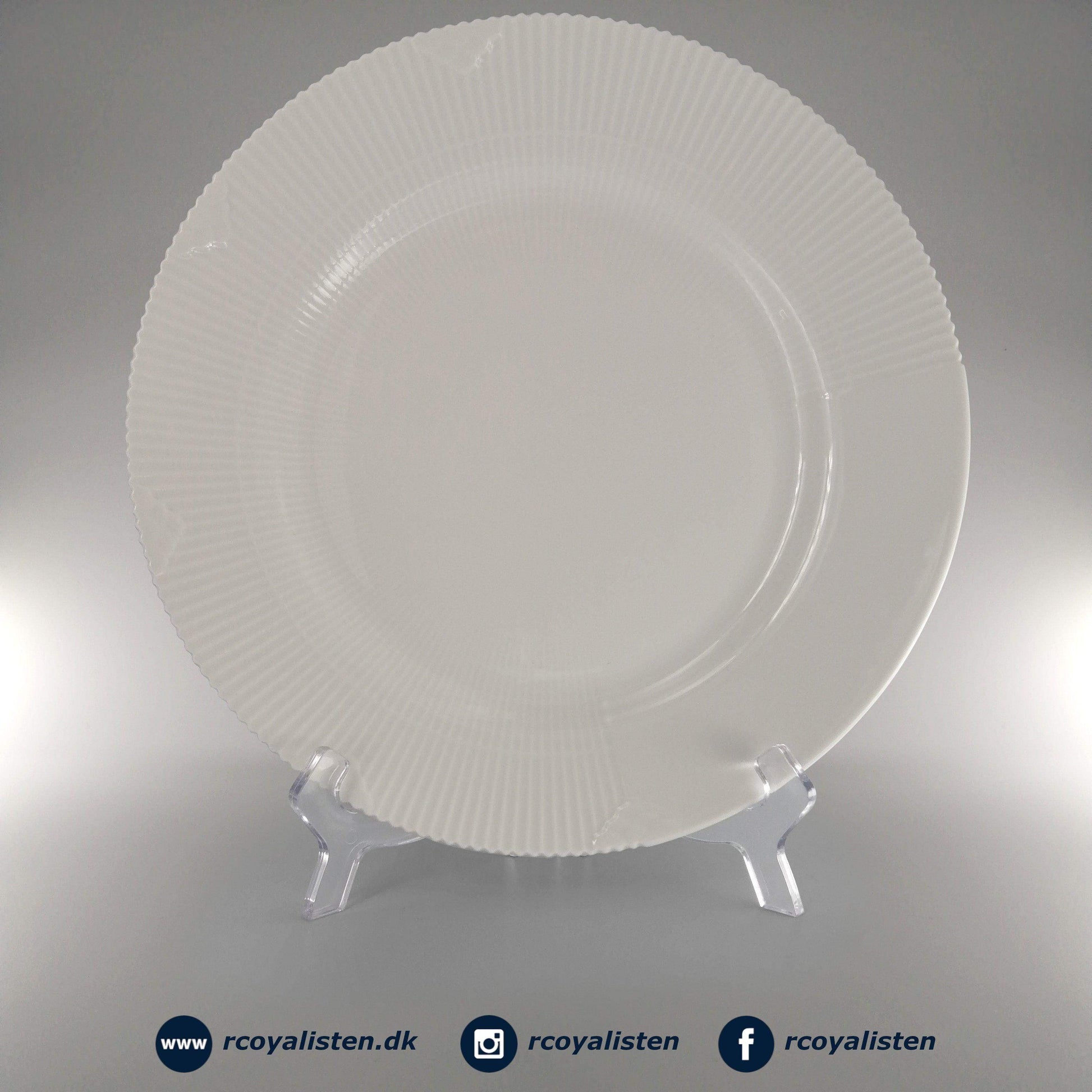 Royal Copenhagen Hvid Elements Tallerken (28 cm) - RCoyalisten.dk