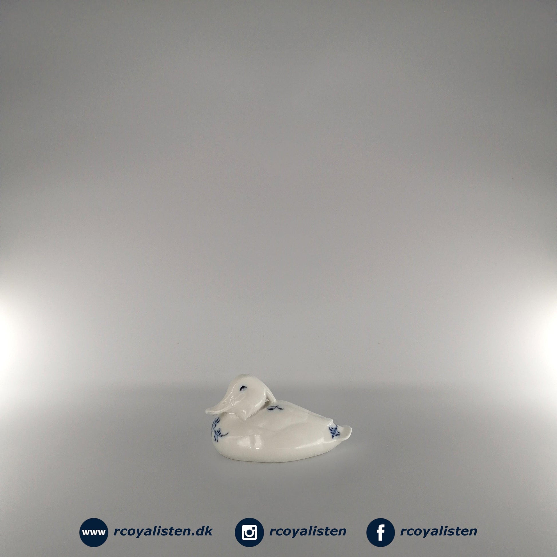 Royal Copenhagen Musselmalet Riflet Figur - And (6 cm) - RCoyalisten.dk